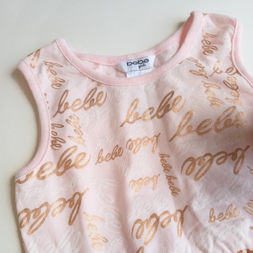 Bebe girls dress pink & Gold 4T - Picture 5 of 5